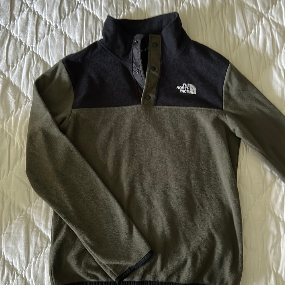The North Face Boys Fleece quarter button up.